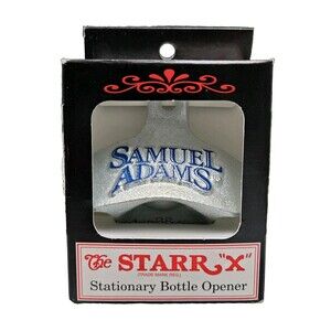 Starr X Samuel Adams Stationary Bottle Opener Wall Mount Vintage Style NEW
